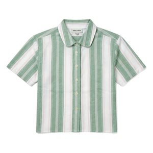 Smallable Kid - Camisa a rayas Sawyer | Verde menta