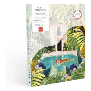 La Petite Épicerie - Tigre Descansando en mi Piscina - Kit de Pintura Numerada