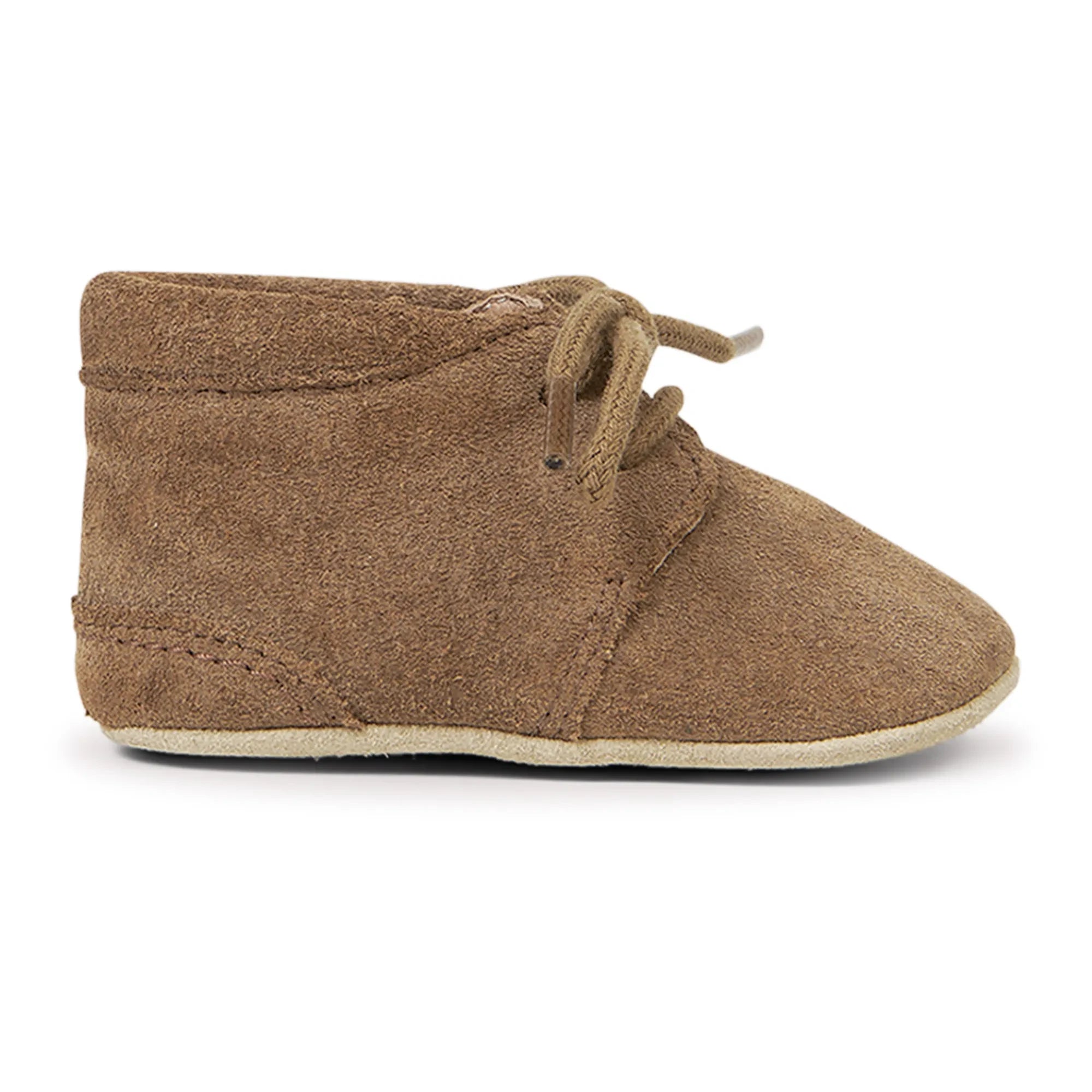 Petit Nord - Zapatillas de cuna de ante | Marrón