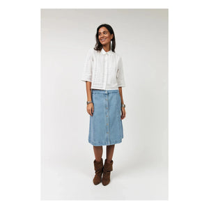Lollys Laundry - Camisa de algodón Amora | Blanco