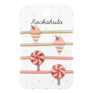 Rockahula Kids - Paquete de 4 Chouchous Ice Cold | Rosa empolvado