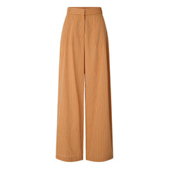 Sessùn - Pantalones de algodón a rayas Provencia | Naranja
