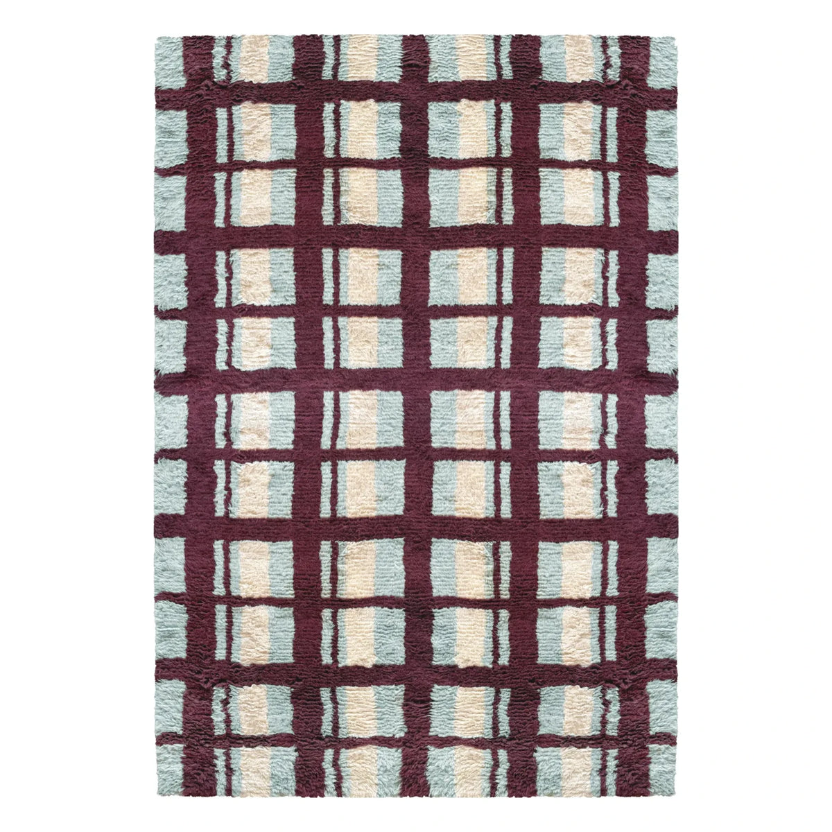 Layered - Alfombra de lana Arbor, Evelina Kroon | Burdeos