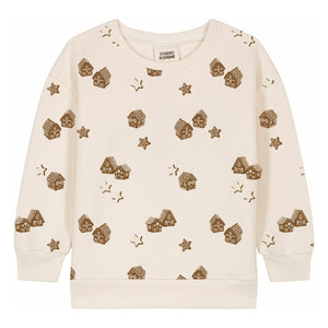 Studio Bohème - Noel Ayısı Sweatshirt Organik Pamuk | Ecru