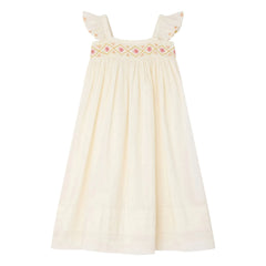 Bonpoint - Vestido de algodón orgánico Laora | Crudo