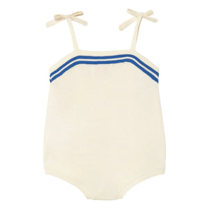 Tinycottons - Body de tirantes fruncido | Blanco