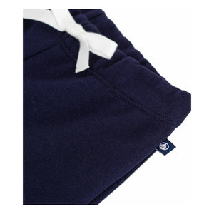 Petit Bateau - Pantalones jogger de punto elástico unisex | Azul marino