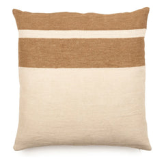 Libeco - Funda de almohada a rayas Railway | Crudo