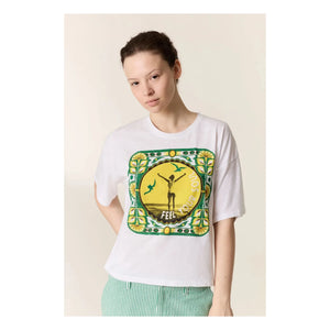 Leon & Harper - Camiseta Siente tu Espíritu Algodón orgánico | Blanco