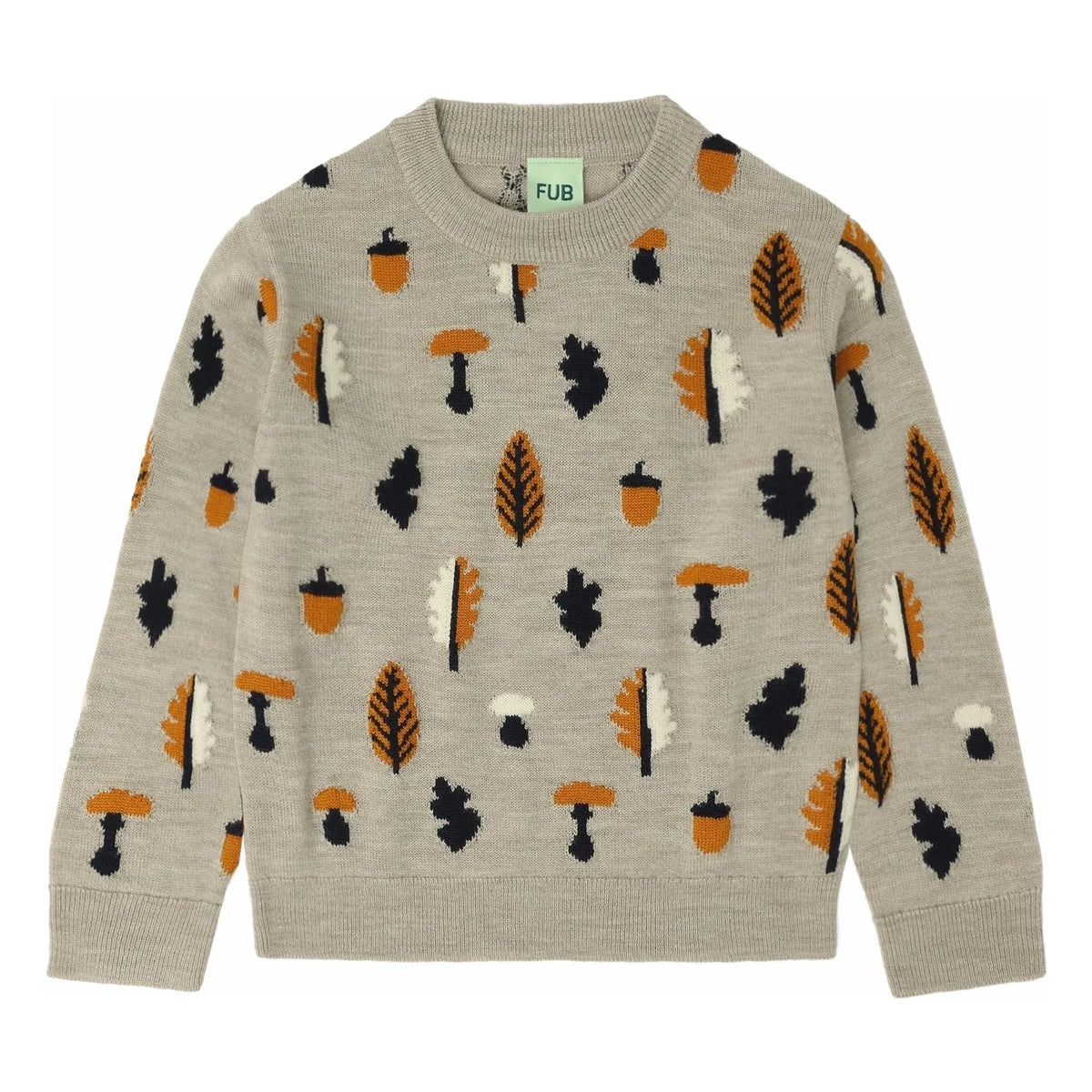 FUB - Jersey jacquard de lana merino | Heather beige