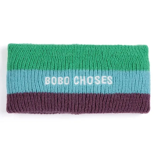 Bobo Choses - Banda de esquí de fibra reciclada con bloques de color | Turquesa