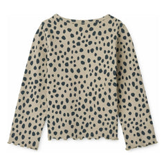 Liewood - Camiseta de Algodón Orgánico Acanalado Nieve | Beige