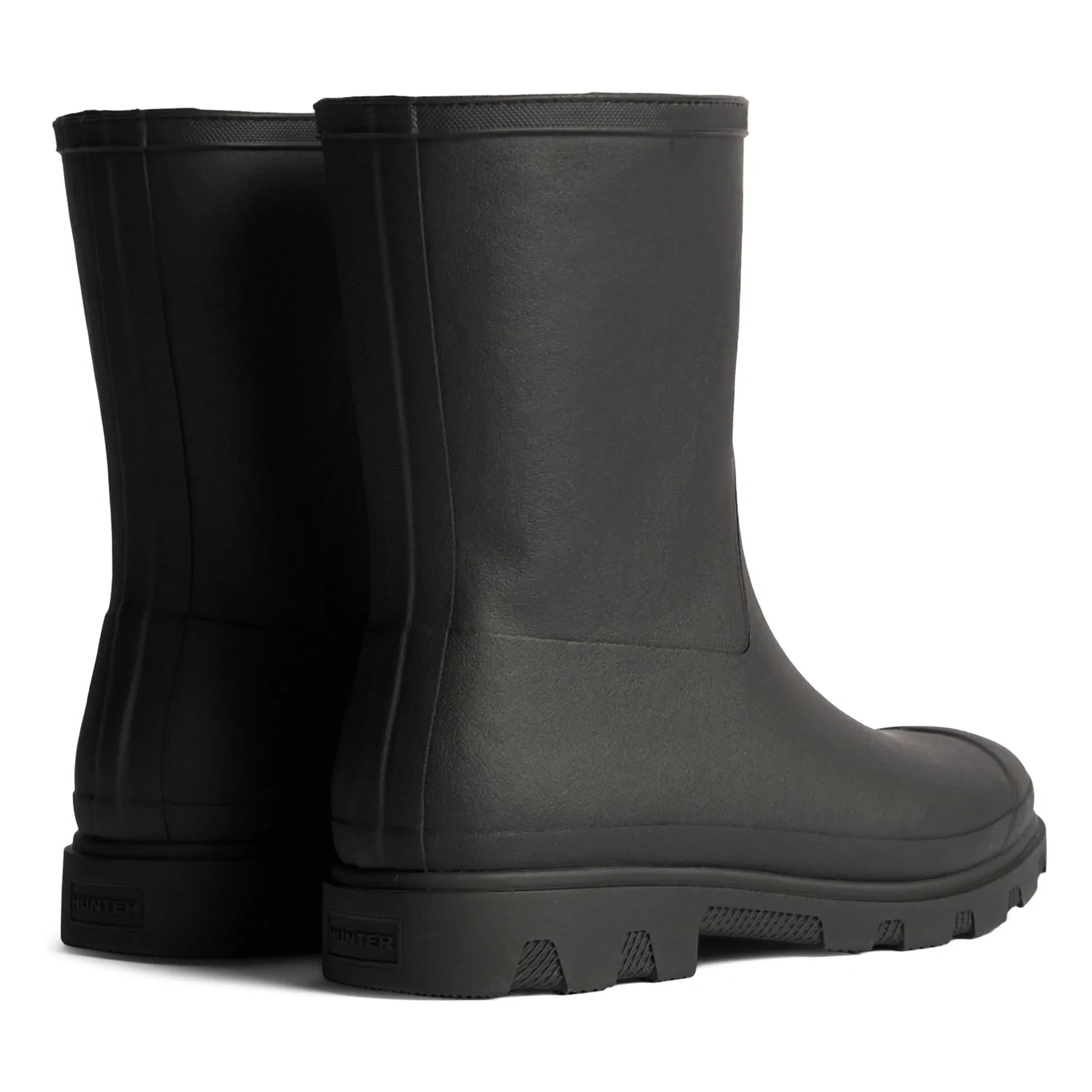 Hunter - Botín Corto Aislante Downpour Caucho | Negro