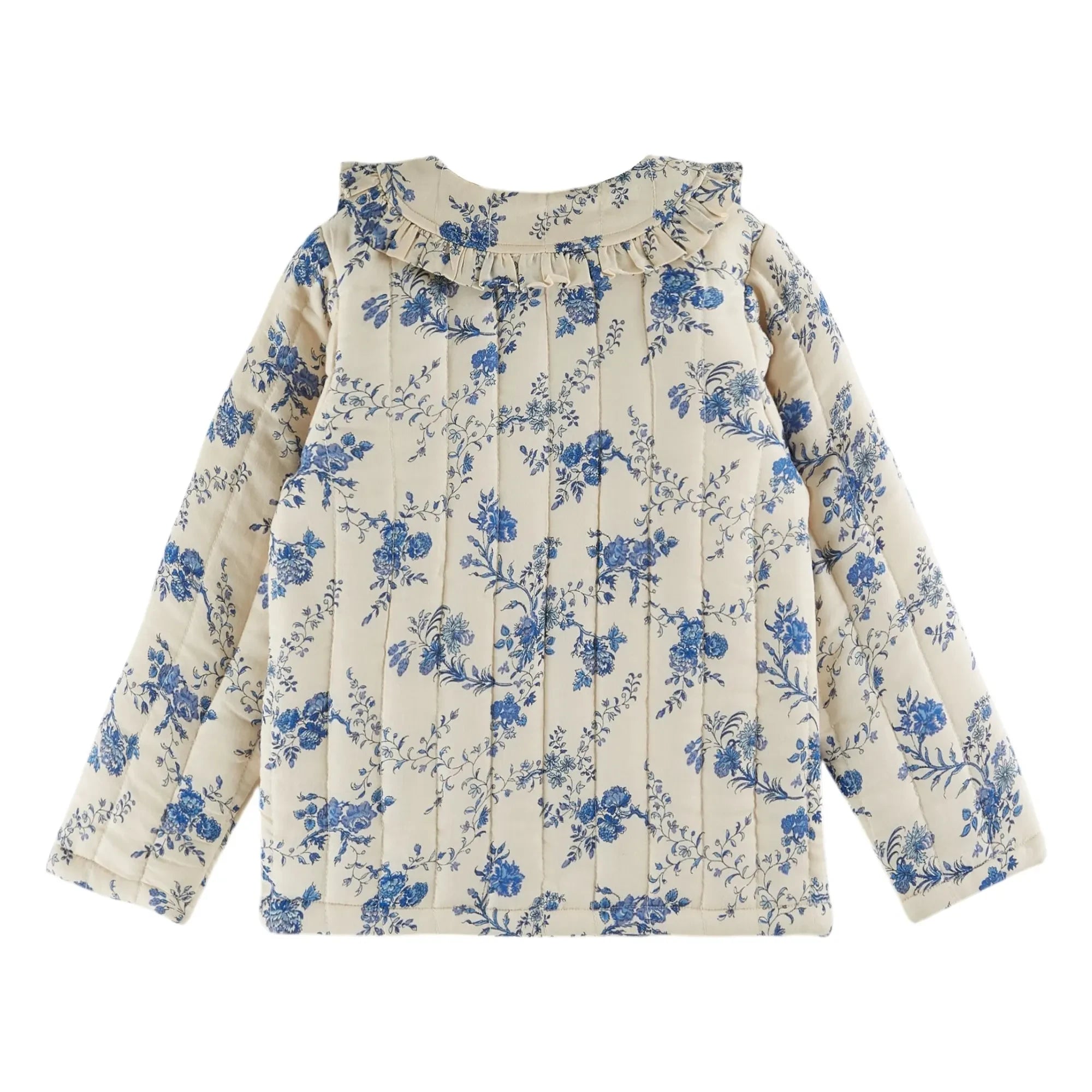 Emile et Ida - Chaqueta guateada con estampado floral | Crudo