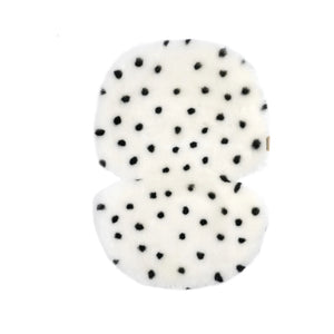 BINIBAMBA - Piel de cordero para cochecitos y portabebés - 68x44 cm | Dálmata