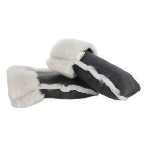 BINIBAMBA - Guantes de piel de cordero para cochecito de bebé | Moon