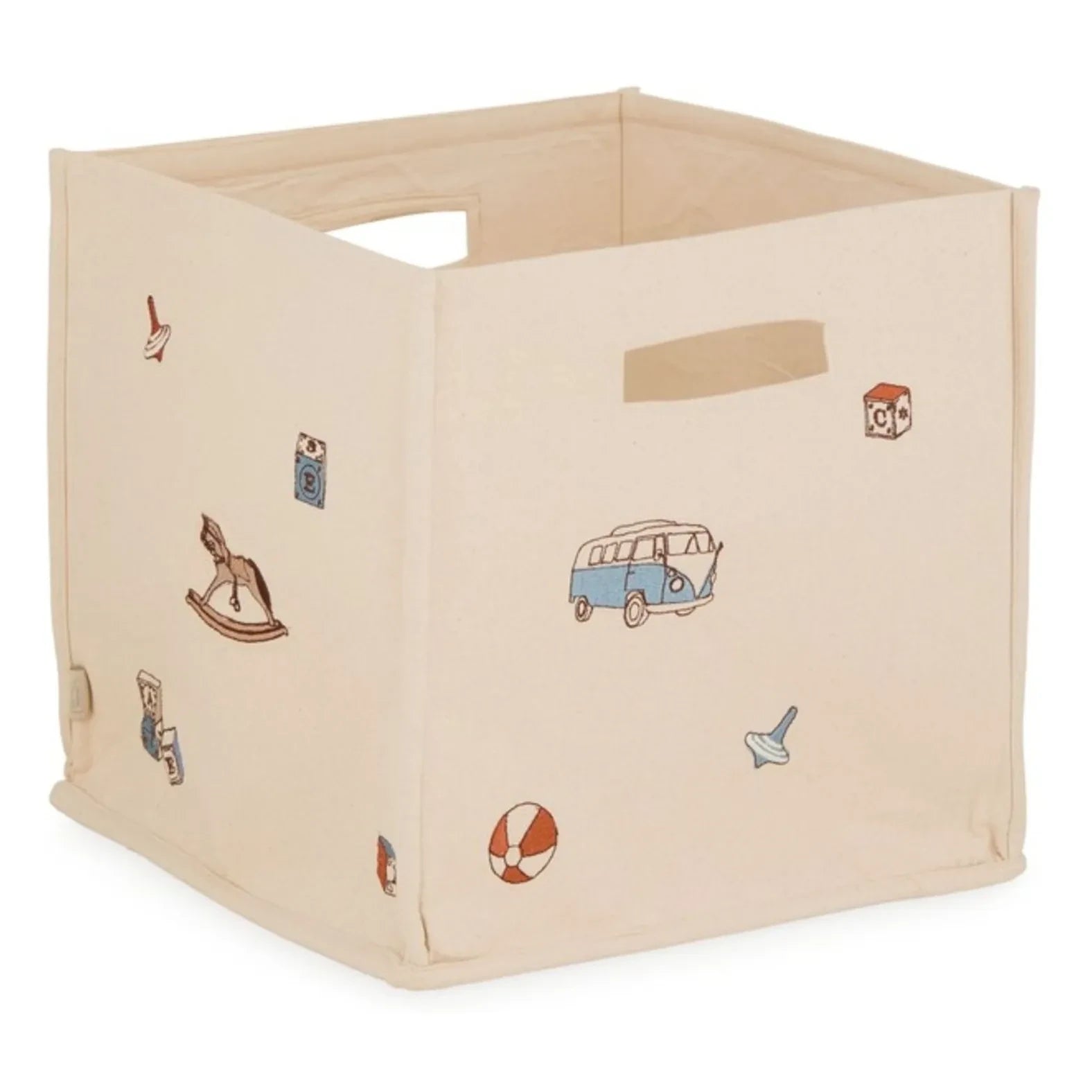 Cam Cam - Cesta de almacenamiento Vintage Toys | Beige