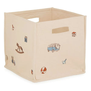 Cam Cam - Cesta de almacenamiento Vintage Toys | Beige