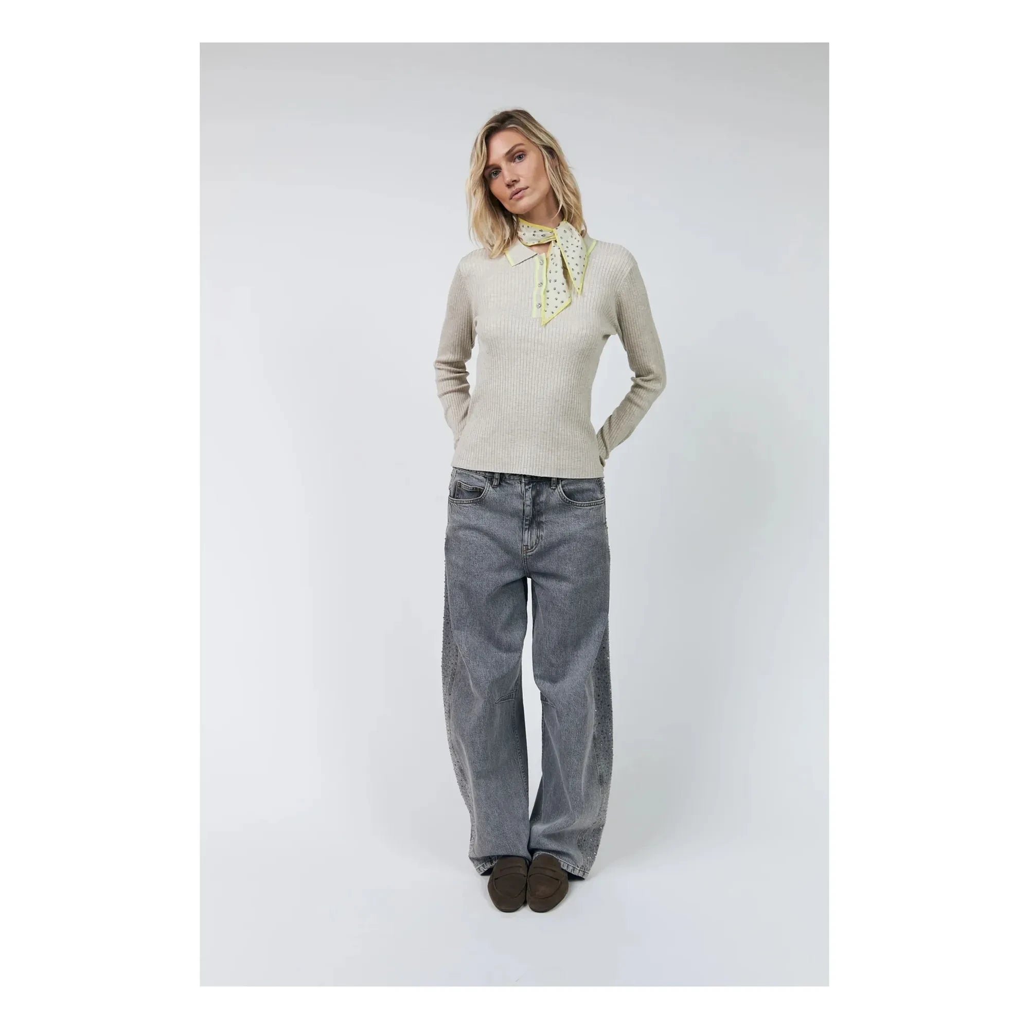 Lollys Laundry - Polo Julio jersey | Beige