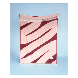 Maison Deux - Manta de lana Swirl | Burdeos