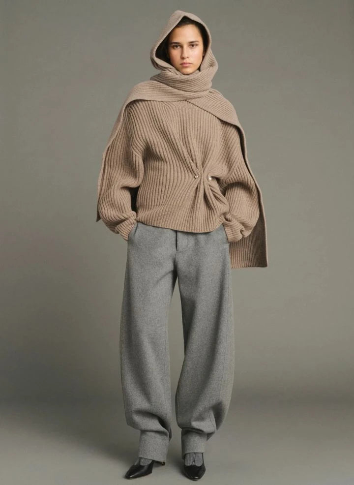 Soeur - Bufanda Loretta | Beige jaspeado