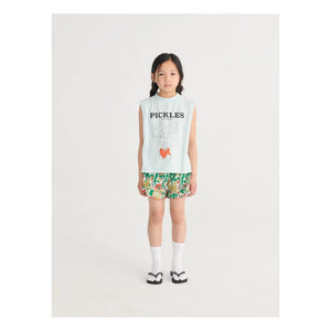 Bobo Choses - Shorts de algodón orgánico con volantes | Blanco