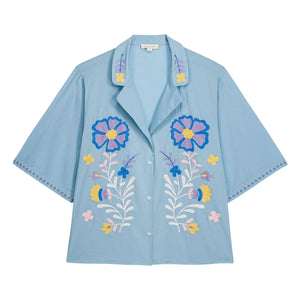Louise Misha - Camisa Emilius | Azul