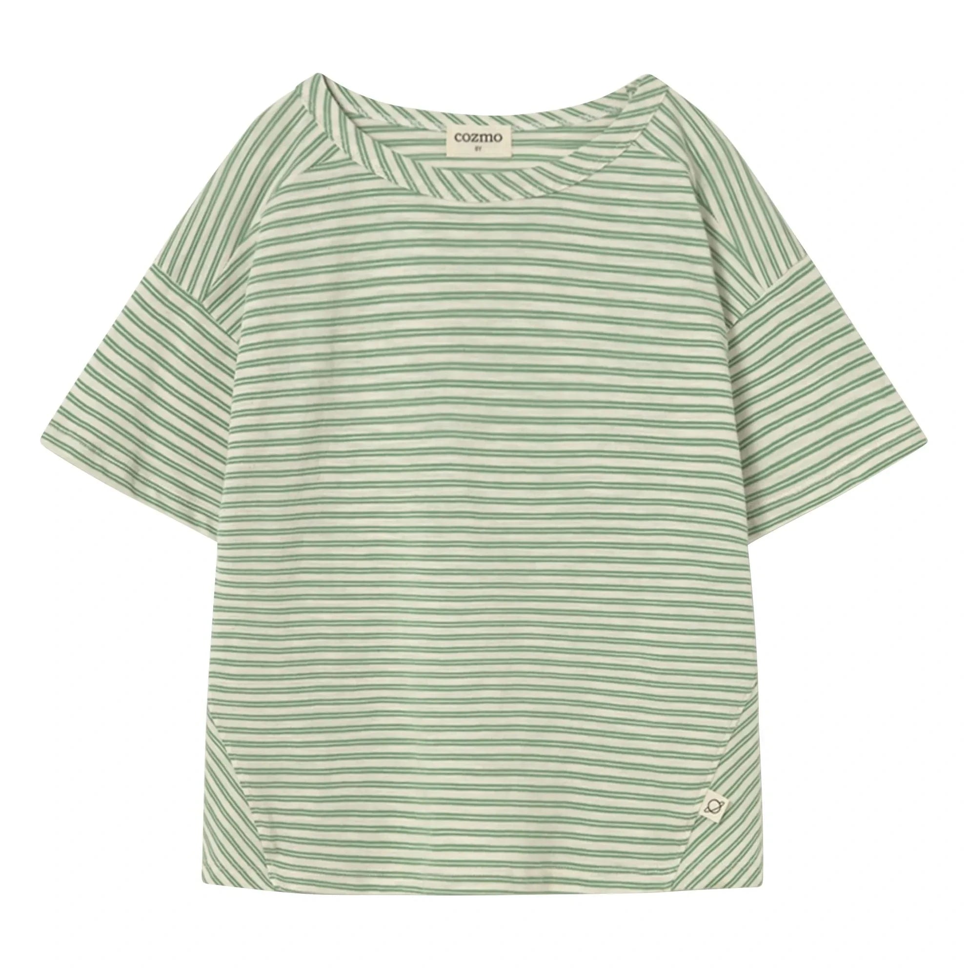 Cozmo - Camiseta de rayas | Verde prado