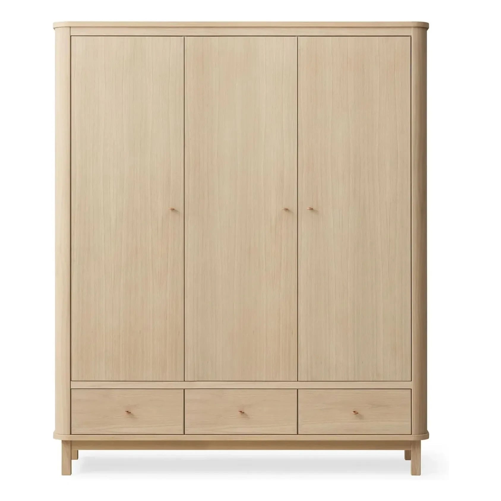Oliver Furniture - Armario de 3 puertas de madera | Roble