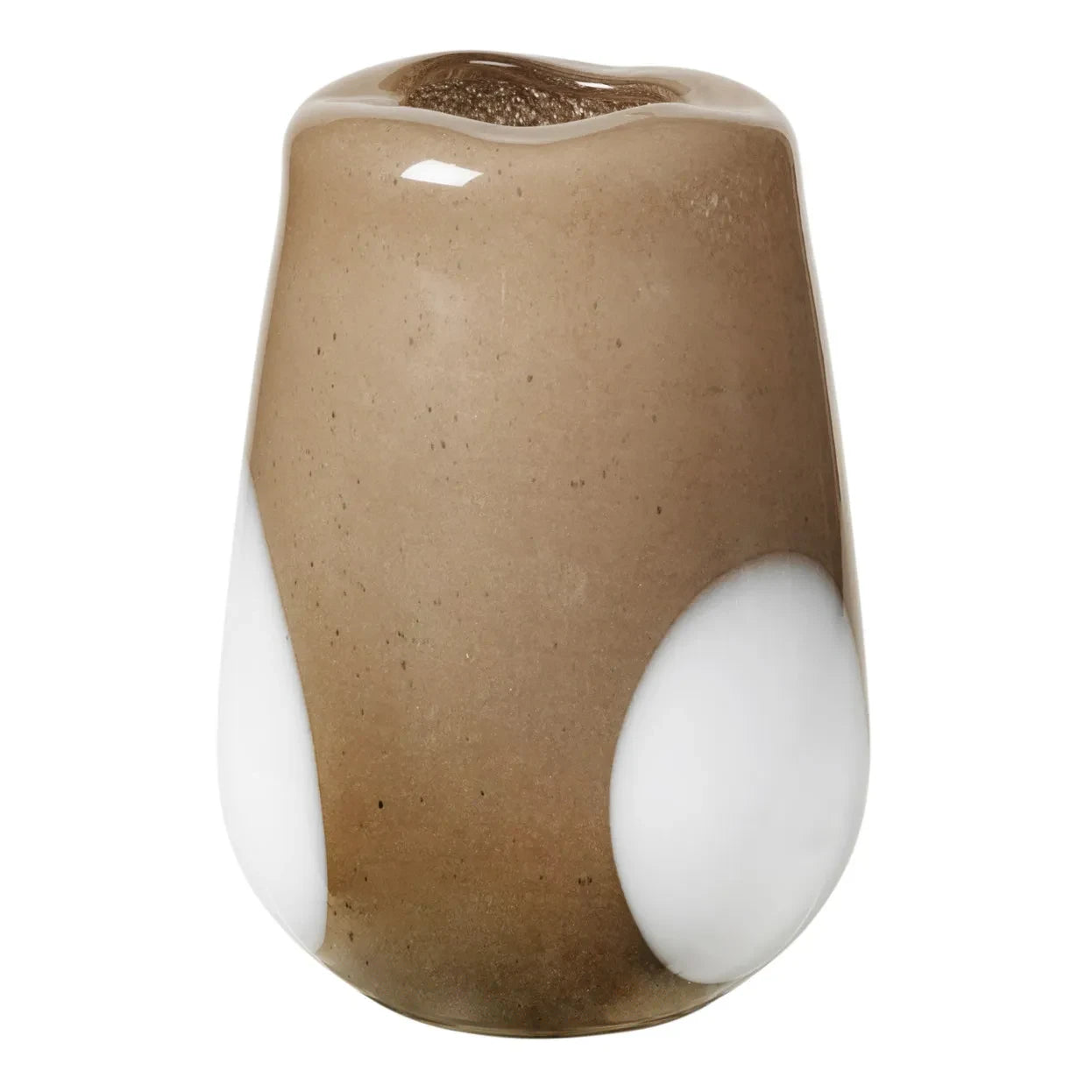 Broste Copenhagen - Jarrón de cristal Ada | Gris Taupe