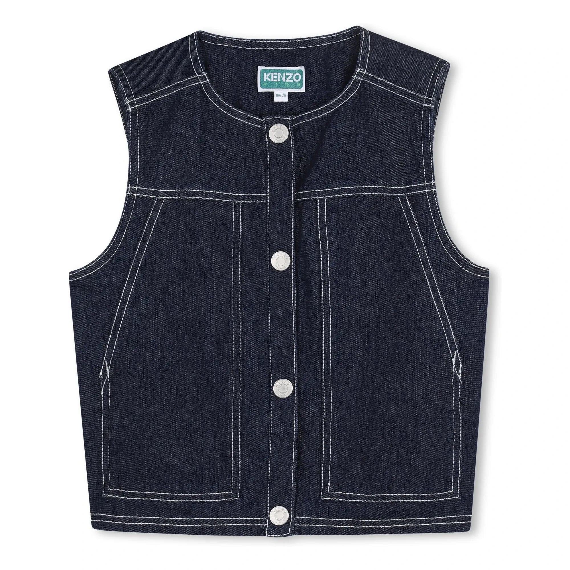 Kenzo - Chaqueta vaquera sin mangas Kenzo Garden | Azul oscuro