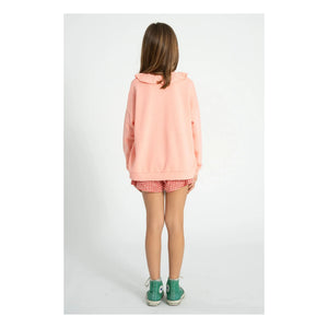 Piupiuchick - Sudadera con volantes de algodón orgánico con fresas | Rosa