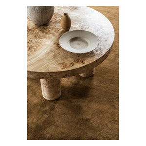 Layered - Alfombra de lana Residue | Ocre
