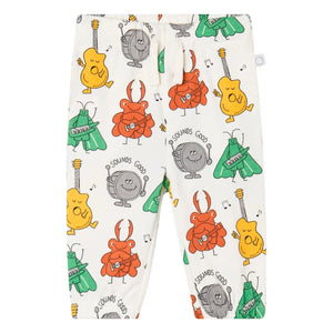 Stella McCartney Niños - Jogger musical de algodón orgánico | Marfil