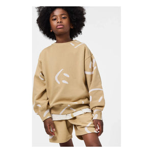 Molo - Amil Smiles Short de algodón orgánico | Beige