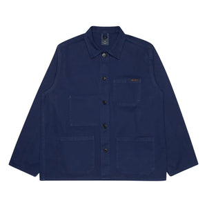 Nudie Jeans - Chaqueta de trabajo Buddy de espiga | Azul Marino