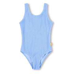 Molo - Bañador acanalado Nika Crepe Fibras recicladas | Azul hielo