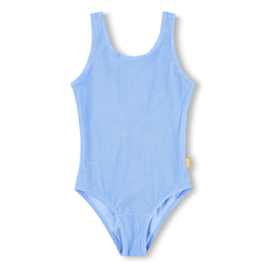 Molo - Bañador acanalado Nika Crepe Fibras recicladas | Azul hielo
