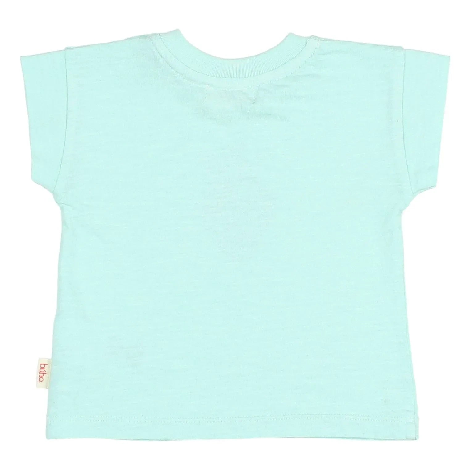 Búho - Camiseta de Bebé de Algodón Orgánico Fresa | Aqua