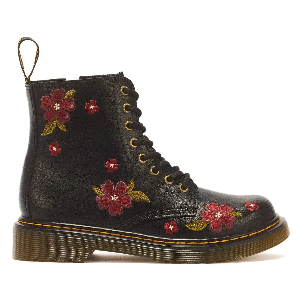 Dr Martens - 1460 J Botas con cordones florales | Negro