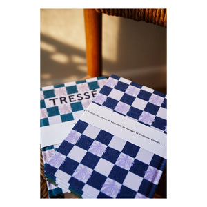 Tressé - Damalı Defterler - 3'lü Set | Mavi