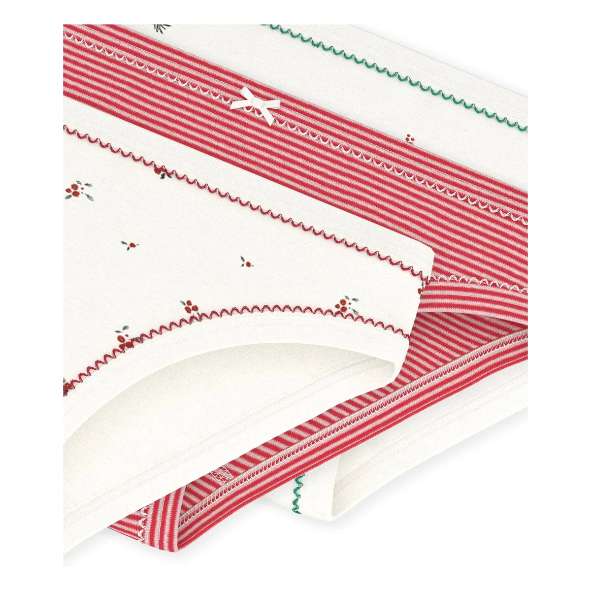 Petit Bateau - Pack de 3 bragas de rayas | Blanco