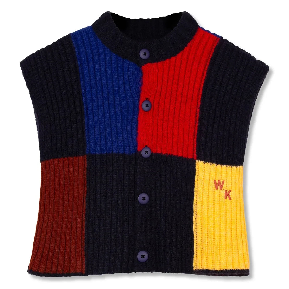 Wynken - Jersey de canalé sin mangas | Negro