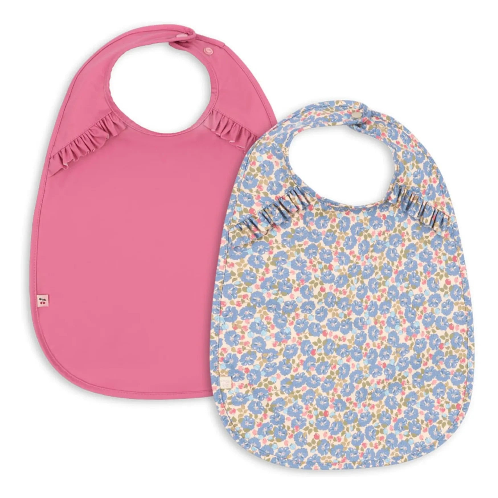 Konges Sløjd - Baberos con Volantes Rosier - Pack de 2 | Rosa
