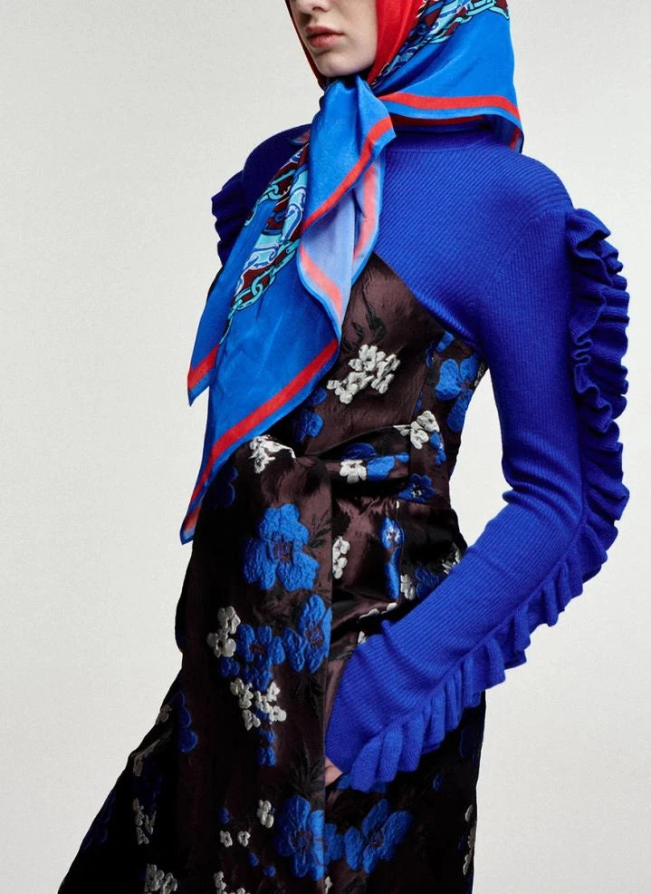 Essentiel Antwerp - Jersey Kitty con volantes | Indigo