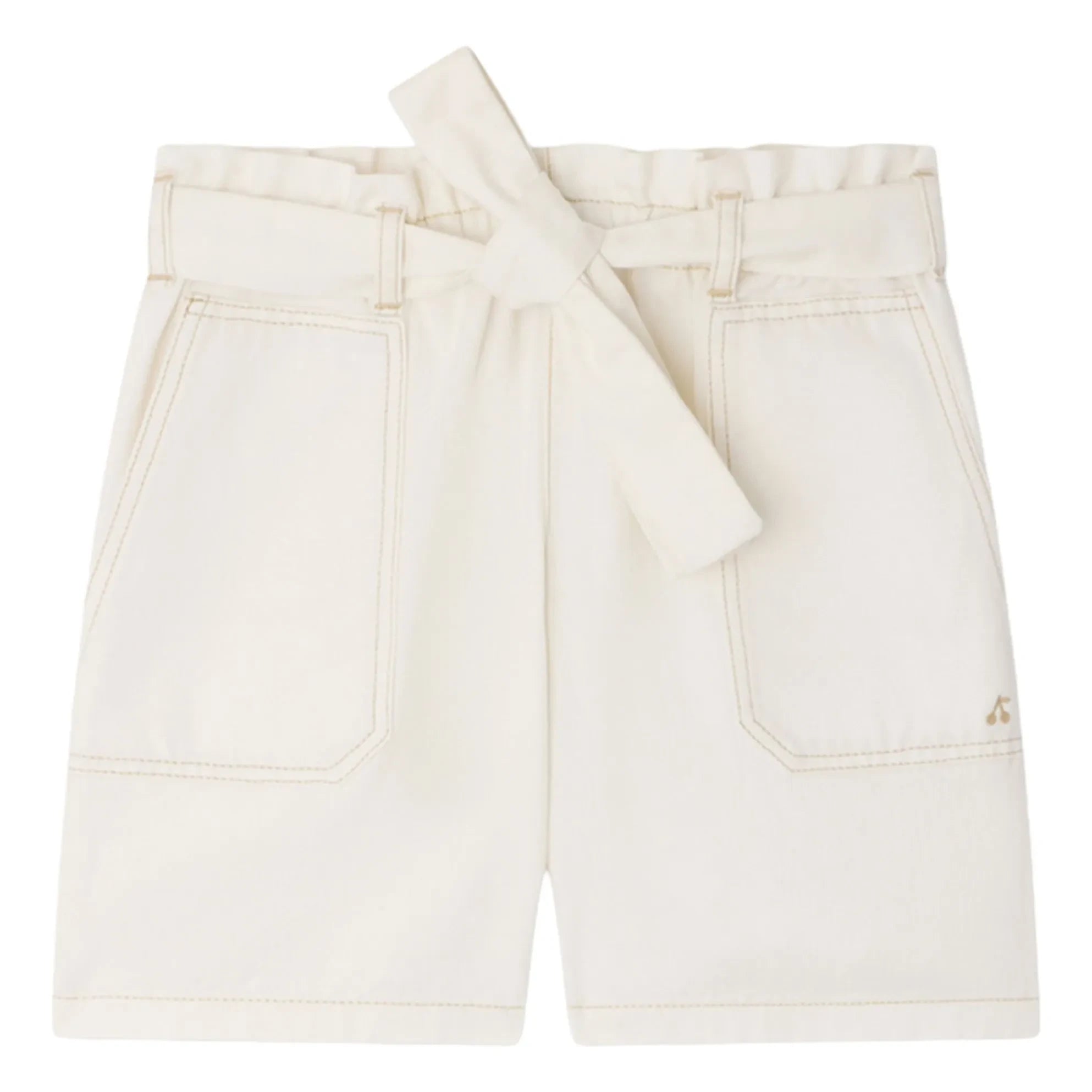 Bonpoint - Short con nudo de algodón orgánico Lorrie | Crudo