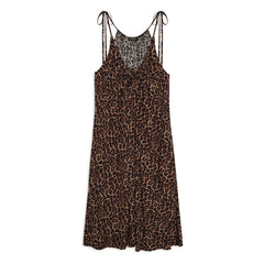 Anine Bing - Vestido estampado de leopardo Flora | Marrón