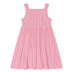 FUB - Vestido de Verano de Punto Fino de Algodón Orgánico | Rosa Caramelo