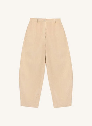 Cordera - Pantalones de algodón de terciopelo | Beige