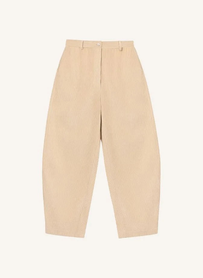 Cordera - Pantalones de algodón de terciopelo | Beige